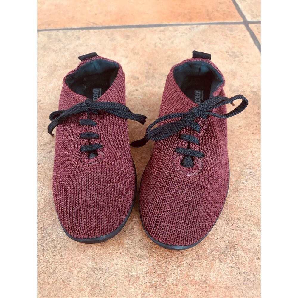 Arcopedico Burgandy Knit Shoes